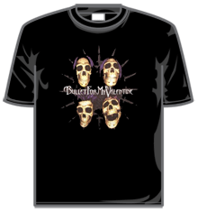 BULLET FOR MY VALENTINE SKULLS Short Sleeve T-Shirt