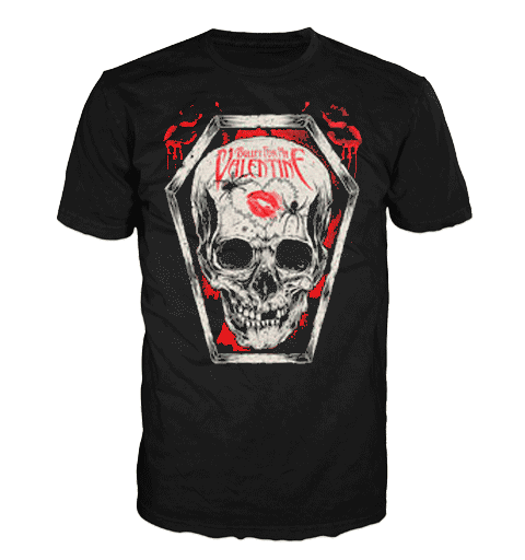 BULLET FOR MY VALENTINE SKULL KISS Short Sleeve T-Shirt