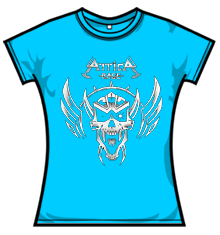 SILVER SKULL (BLUE)