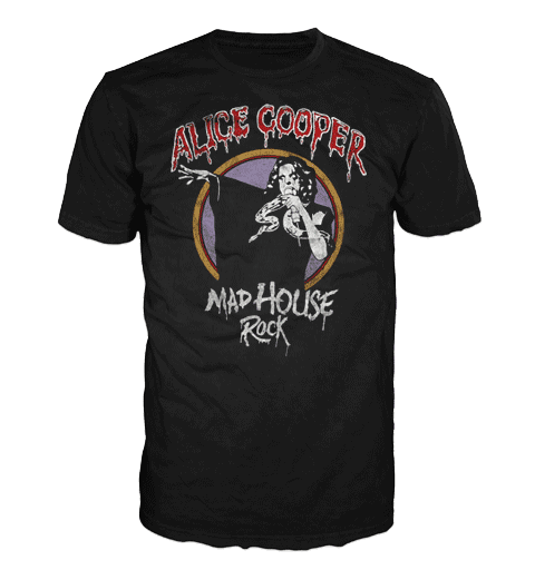 ALICE COOPER MADHOUSE ROCK Short Sleeve T-Shirt