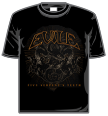 EVILE FIVE SERPENT'S TEETH Short Sleeve T-Shirt
