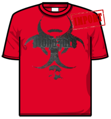 BLACK ON RED