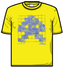8 BIT INVADER YELLOW