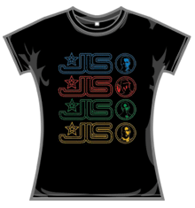 JLS MULTI LOGO/BAND MEMBERS Skinny Fit T-Shirt