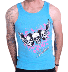 BLUE 3 SKULL WINGS