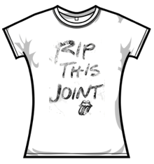 ROLLING STONES RIP THIS JOINT Skinny Fit T-Shirt