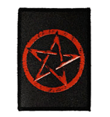 RED PENTANGLE STAR
