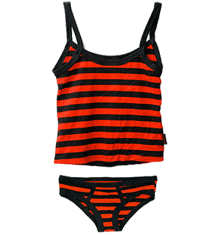 RED STRIPE Y FRONT SET
