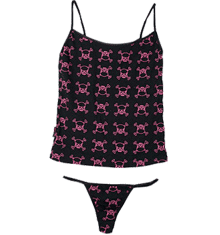 PINK OUTLINE SKULL