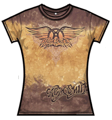 AEROSMITH RAY LOGO Tie-dye T-Shirt