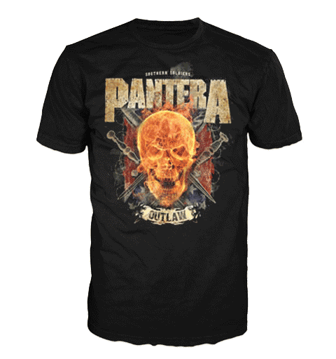 PANTERA OUTLAW SKULL Short Sleeve T-Shirt