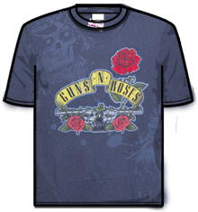 GUNS N ROSES ROSE PATCH Allover Print T-Shirt