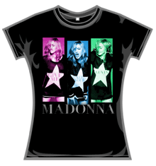 MADONNA GIVE ME YOUR LUVIN Skinny Fit T-Shirt