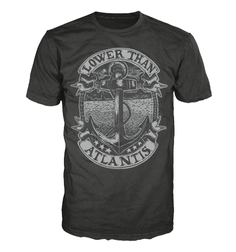 LOWER THAN ATLANTIS ANCHOR Short Sleeve T-Shirt