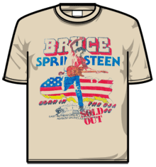 BRUCE SPRINGSTEEN TOUR Short Sleeve T-Shirt