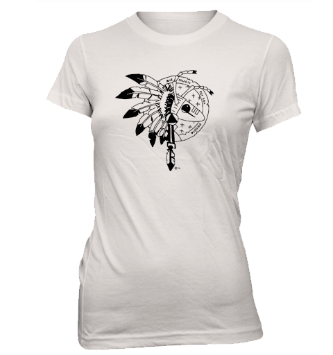 ADAM ANT WARRIOR G WHITE Skinny Fit T-Shirt