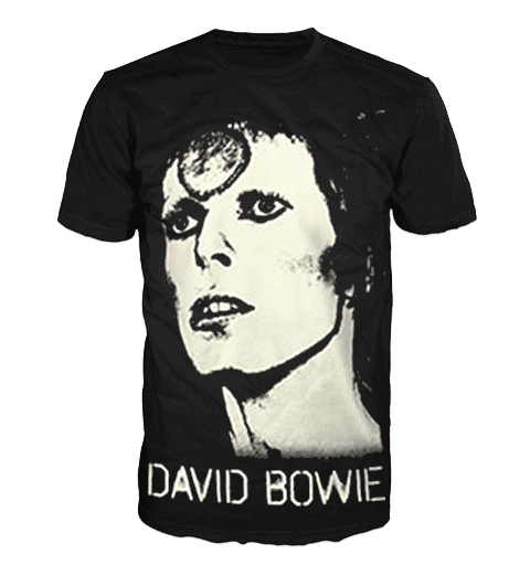DAVID BOWIE BIG STARDUST Allover Print T-Shirt