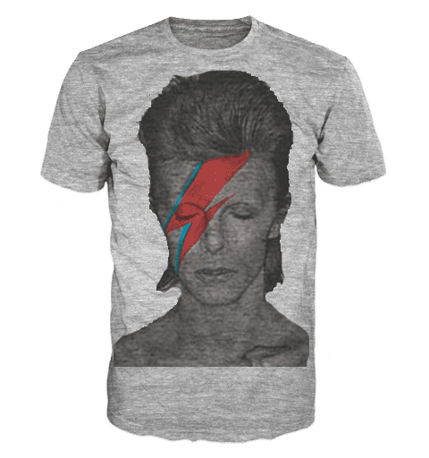 DAVID BOWIE ALLADIN GIANT Allover Print T-Shirt