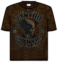 LYNYRD SKYNYRD SWEET HOME SKULL Tie-dye T-Shirt