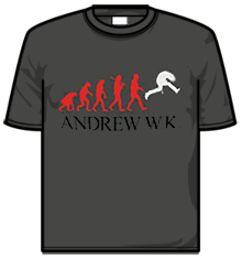 ANDREW WK EVOLUTION Short Sleeve T-Shirt