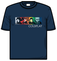 COLDPLAY COLOUR STRIP Short Sleeve T-Shirt