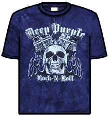 DEEP PURPLE ROCK N ROLL PURPLE Tie-dye T-Shirt