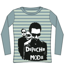 DEPECHE MODE SPRIPEY SKINNY FIT Long Sleeve T-Shirt