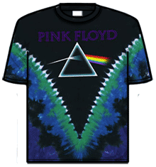 PINK FLOYD DARKSIDE VDYE Tie-dye T-Shirt
