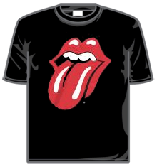 ROLLING STONES DISTRESSED TONGUE Short Sleeve T-Shirt