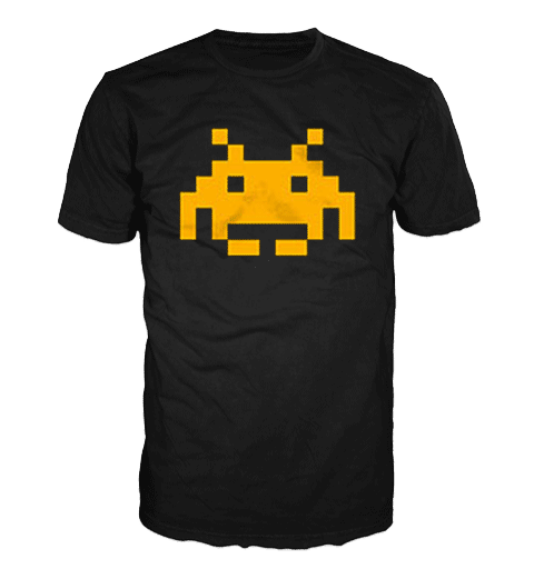 SPACE INVADERS LOGO Short Sleeve T-Shirt