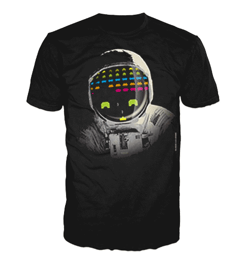 SPACE INVADERS COSMONAUT Short Sleeve T-Shirt