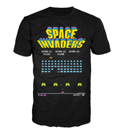 SPACE INVADERS ARCADE GAME Short Sleeve T-Shirt