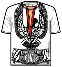 ELVIS PRESLEY DARK PHOENIX Allover Print T-Shirt