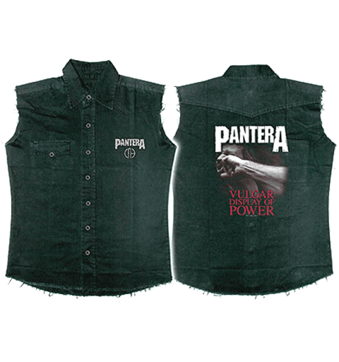 PANTERA VULGAR DISPLAY SLEEVELESS WORK SHIRT