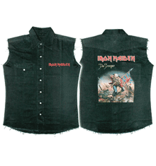 IRON MAIDEN TROOPER SLEEVELESS WORK SHIRT