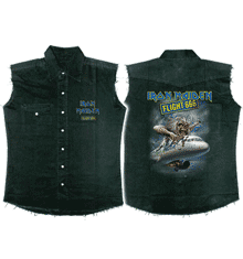 IRON MAIDEN FLIGHT 666 SLEEVELESS WORK SHIRT