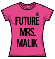 ONE DIRECTION MRS MALIK Skinny Fit T-Shirt