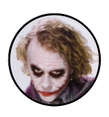 FACE JOKER BADGE