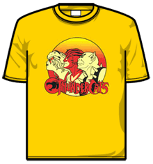 THUNDERCATS GROUP YELLOW Short Sleeve T-Shirt