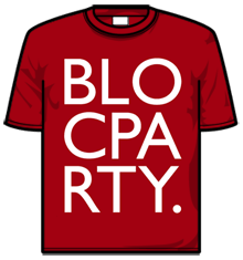 BLOC PARTY BIG LETTER Short Sleeve T-Shirt