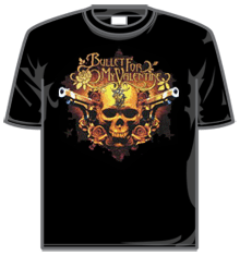 BULLET FOR MY VALENTINE TWO PISTOLS Short Sleeve T-Shirt