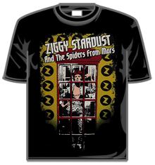 DAVID BOWIE ZIGGY STARDUST Short Sleeve T-Shirt