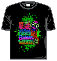 LOSTPROPHETS NEON LETTER Short Sleeve T-Shirt
