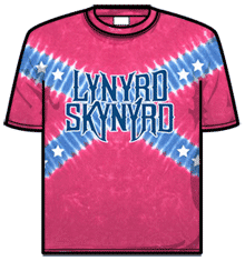 LYNYRD SKYNYRD SOUTHERN CROSS Tie-dye T-Shirt