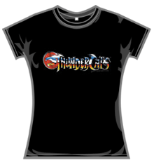 THUNDERCATS RAINBOW LOGO Skinny Fit T-Shirt