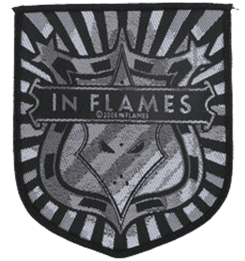 IN FLAMES - SHIELD LOGO