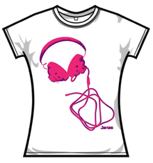 JONAS BROTHERS HEADPHONES Skinny Fit T-Shirt
