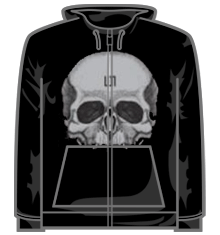 GIANT SKULL ZIP