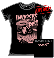 PRODIGY THE UFO NAME Skinny Fit T-Shirt