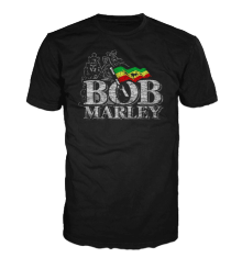 BOB MARLEY - DISTRESSED LOGO